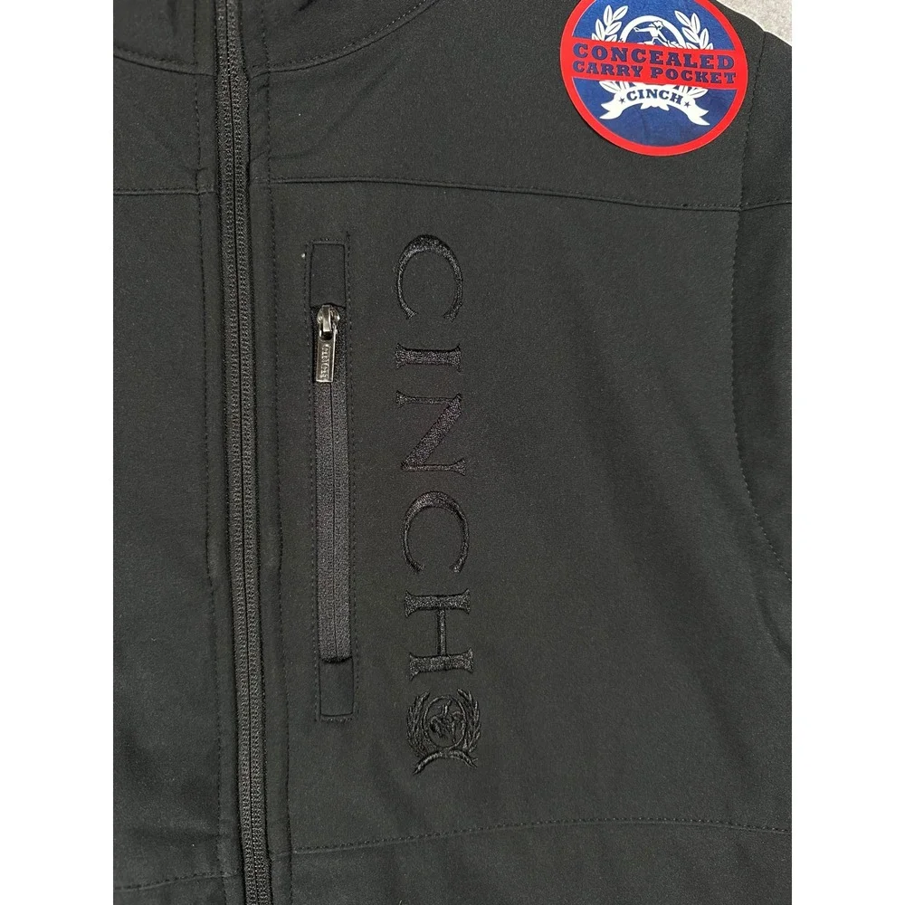 Cinch Mens Storm Defense Concealed Carry Softshell Vest Black MWV1082001 BLK L